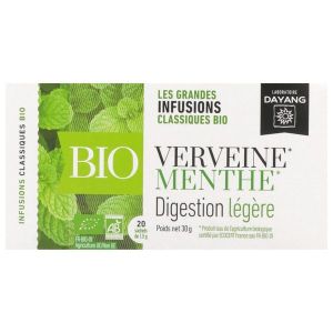 Dayang Verveine odorante menthe poivrée BIO - 20 infusettes