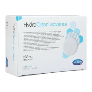 HYDROCLEAN ADVANCE Pansement hydrogel irrigoabsorbant, prêt à l'emploi, rond, diamètre 5,5 cm (ref. 6096662), bt 10