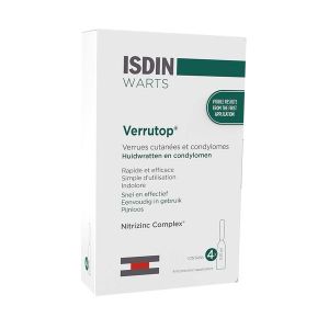Isdin Warts Verrutop Traitement Topique 4 Ampoules