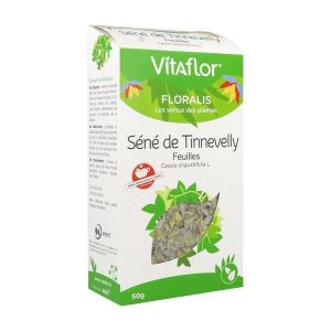 SENE DE TINNEVELLY FEUILLE VITAFLOR Feuille de séné de Tinnevelly, vrac, vrac, bt 50 g