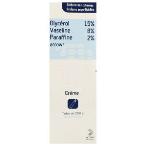 GLYCEROL VASELINE PARAFFINE ARROW Crème 15 %/8 %/2 %, boîte 1 tube 250 g