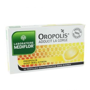 Mediflor Oropolis Propolis Goût Miel Citron Pastilles X20