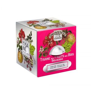 Provence d'Antan Tisane cube Fruits des bois BIO - coffret métal 24 sachets