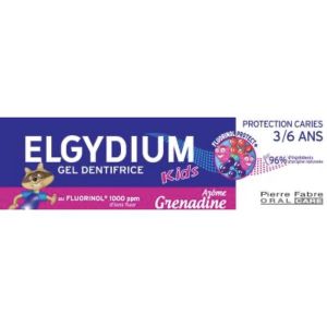 ELGYDIUM DENTIFRICE KIDS GRENADINE - REF 265324 PATE TUBE 50 ML 1
