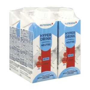 NUTRISENS HYPERDRINK HP HC 2 KCAL Denrée alimentaire destinée à des fins médicales spéciales, neutre, 200 ml x 4