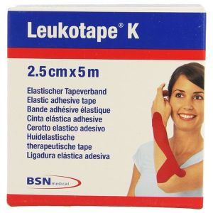 LEUKOTAPE K BD ROUL 2,5*5 CM*M ROUGE 1