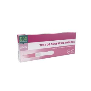 MARQUE CONSEIL TEST DE GROSSESSE PRECOCE Test urinaire de grossesse, précoce, rose, unité