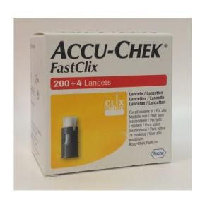 Accuchek fastclix lancettes boîte de 204