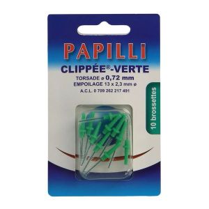 Papilli-Clippee-Verte Brossette Inter-Dentaire A Clipper 1