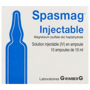 SPASMAG INJECTABLE Solution injectable IV, boîte 10 ampoules 10 ml