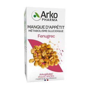 ARKOGELULES FENUGREC BIO Gélule, complément alimentaire à base de fenugrec, bt 40