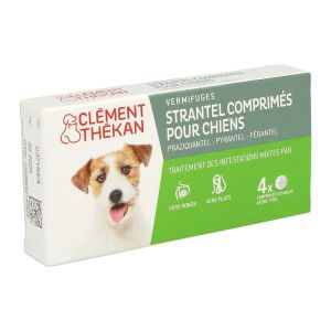 CLEMENT THEKAN STRANTEL CHIENS Bte 4 cpr VETO