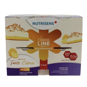 NUTRISENS CREMELINE GOURMANDE 2 KCAL Denrée alimentaire destinée à des fins médicales spéciales, tarte citron, 4 x 200 g