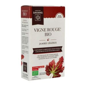 DAYANG PLANTE UNITAIRE BIO VIGNE ROUGE Gélule, complément alimentaire à base de vigne rouge, bt 15