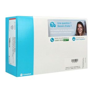 SENSURA MIO FLEX VISIO POCHE OUVERTE MINI Poche vidable système 2 pièces, à couplage adhésif, textile neutre opaque, gris, diamètre 50 mm (ref. 122419), bt 30