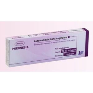 PHRONESIA AUTOTEST INFECTIONS VAGINALES - DETECTION CANDIDOSES / VAGINOSES EN FONCTION DU PH VAGINAL KIT BOITE 1