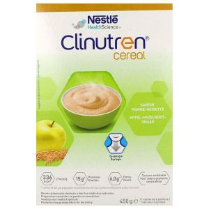 CLINUTREN CEREAL DADFMS, saveur pomme - noisette, bt 6