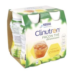 CLINUTREN FACON THE Denrée alimentaire destinée à des fins médicales spéciales, saveur citron, 200 ml x 4