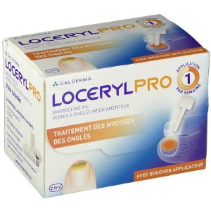 Locerylpro 5 % Vernis A Ongles Medicamenteux 1 Flacon(S) En Verre De 2,5 Ml Avec Spatule(S) Integree Au Bouchon Avec 30 Limes Et 30 Lingettes Nettoyan