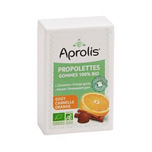 Aprolis Gommes tendres Bio propolettes propolis, cannelle, orange - 50 g