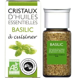 Aromandise Cristaux d'huiles essentielles Basilic BIO - flacon de 10 g