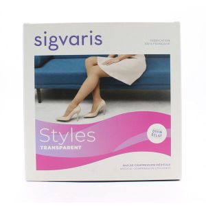 Sigvaris Styles Transparant Classe 2 B110 Bas Autofixant Large Normal Plus 2