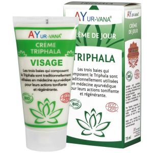 Ayur-vana Crème Triphala visage (Amalaki, Bibhitaki, Haritaki) Bio - tube 75 ml