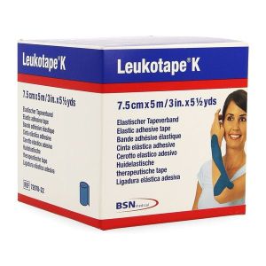 LEUKOTAPE K BD ROUL 7,5*5 CM*M BLEU 1
