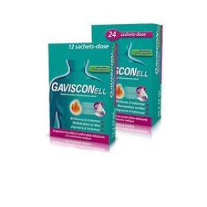 Gavisconell Menthe Sans Sucre Suspension Buvable En Sachet-Dose Edulcoree A La Saccharine Sodique B/24