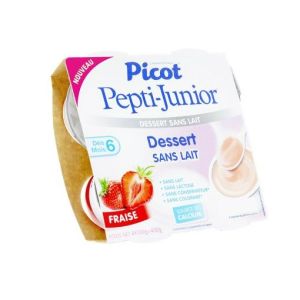 Picot Pepti-Junior Ma Creme Dessert Sans Lait Fraise Pot 100 G 4