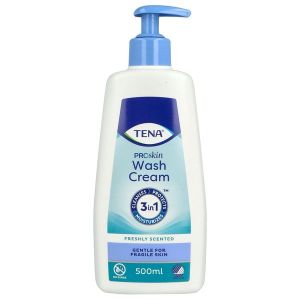 TENA WASH CREAM creme lavante sans rincage flacon 500 ml (ref 4242)