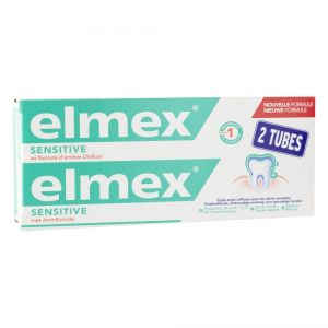 Elmex Dentifrice Sensitive Lot de 2 x 75 ml