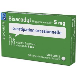 Bisacodyl Biogaran Conseil 5 Mg Comprime Gastro-Resistant B/30