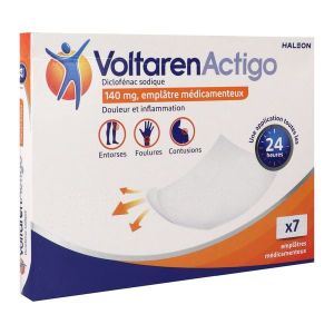 VOLTARENACTIGO 140 mg emplatre medicamenteux B/7