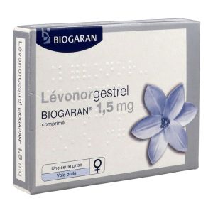 LEVONORGESTREL BIOGARAN Comprimé 1,5 mg, boîte 1
