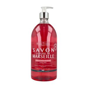 Beauterra Savon Liquide De Marseille Rose Ancienne Flacon 1 L 1
