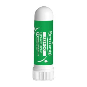 PURESSENTIEL INHALEUR RESPIRATOIRE Inhaleur de poche aux 19 huiles essentielles, tube 1 ml