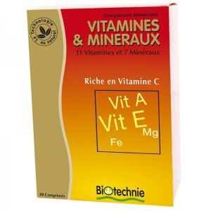 Biotechnie - Vitamines & minéraux - 40 gélules