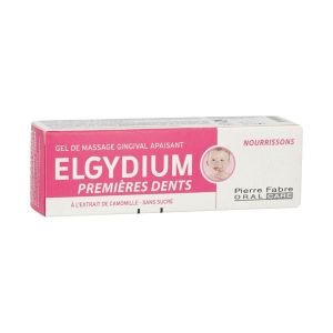 Elgydium Premières Dents Gel de Massage Gingival Apaisant 15 ml