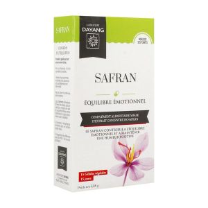 DAYANG PLANTE UNITAIRE SAFRAN Gélule, complément alimentaire à base d'extrait concentré de safran, bt 15