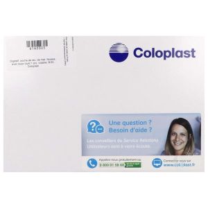 SENSURA POCHE OUVERTE Poche Midi ouverte vidable, clamp intégré, système 1 pièce, opaque, prédécoupé, diamètre 30 mm, bt 30