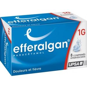 EFFERALGANMED 1000 mg (paracétamol) comprimés effervescents B/8