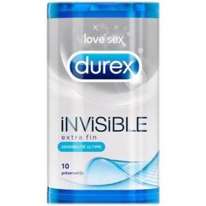 Durex invisible préservatifs boite de 10