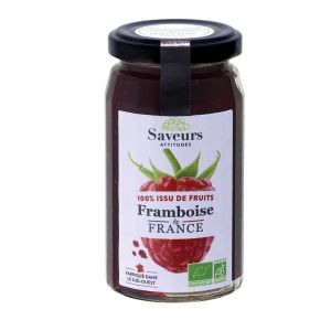 Saveurs & Fruits Préparation aux fruits 100% Framboise de France BIO - pot 240 g