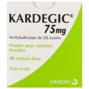 KARDEGIC Poudre pour solution buvable en sachet-dose 75 mg, boîte 30 sachets-dose