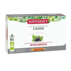 Superdiet Cassis Bio - coffret 20 ampoules de 15 ml