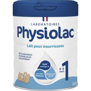 PHYSIOLAC 1 LAIT POUR NOURRISSONS Lait pour nourrisson 1er âge, bt 800 g