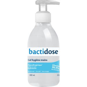 BACTIDOSE GEL HYDRO-ALCOOLIQUE NON PARFUME FLACON DE 300 ML