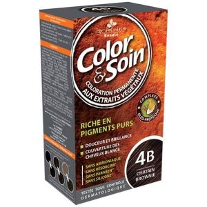 3 Chenes Color & Soin 4 B - Châtain brownie - 135 ml