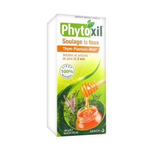 PHYTOXIL sirop adulte enfant +2ans Flacon de 133 ml (180 g) avec une cuillère-dose (5 ml) pour admin